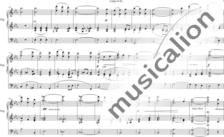 Bunnet, Edward: Largo Es-Dur (Largo E-flat major) - Órgano>cPed:2