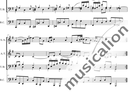 Bach, Johann Sebastian: Air (aus der Orchestersuite D-Dur) für Chor - Chor>SATB+Basso Continuo:1