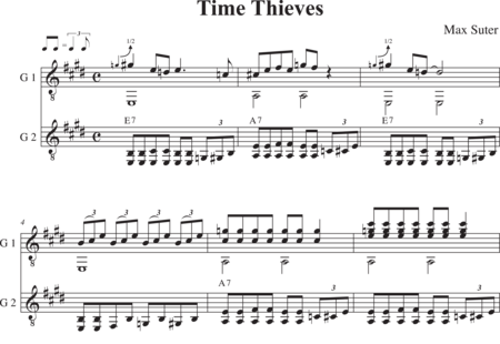 Suter, Max: Time Thieves - Gitarre 2:0