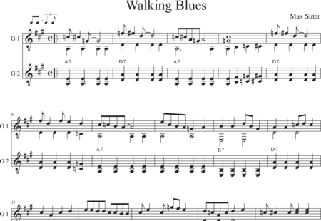 Suter, Max: Walking Blues - Gitarre 2:0