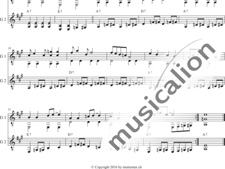 Suter, Max: Walking Blues - Gitarre 2:1