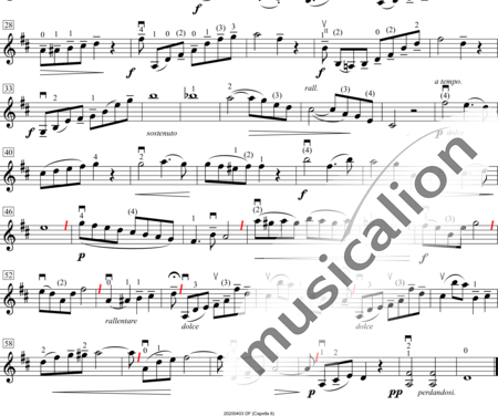 Samie, Auguste: Andante - Violine:1