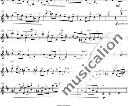 Samie, Auguste: Andantino - Violine:1