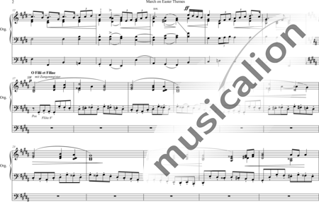 Andrews, Mark: March on Easter Themes - Orgel>mPed:1