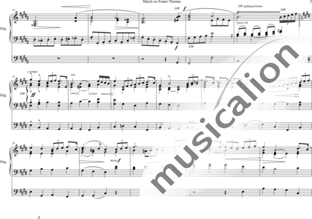 Andrews, Mark: March on Easter Themes - Orgel>mPed:2