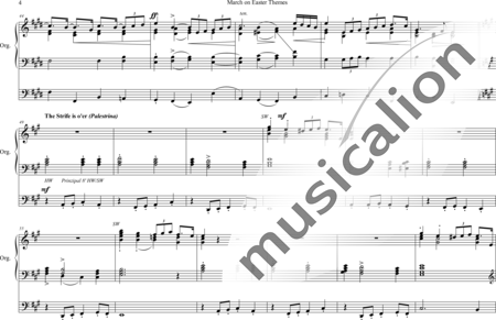 Andrews, Mark: March on Easter Themes - Orgel>mPed:3