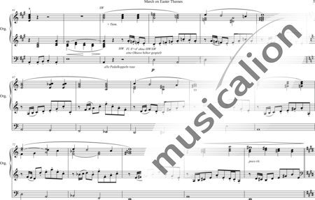 Andrews, Mark: March on Easter Themes - Orgel>mPed:4