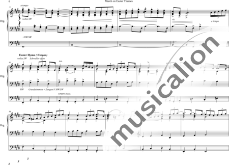 Andrews, Mark: March on Easter Themes - Orgel>mPed:5