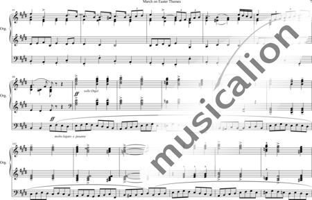 Andrews, Mark: March on Easter Themes - Orgel>mPed:6