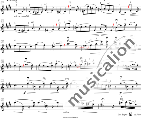 Mazas, Jaques Féréol: Andante espressivo - Violine:1