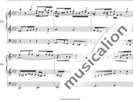 Widor, Charles-Marie : Symphonie Nr. 4 f-moll II. Fuge - Orgel>mPed:1