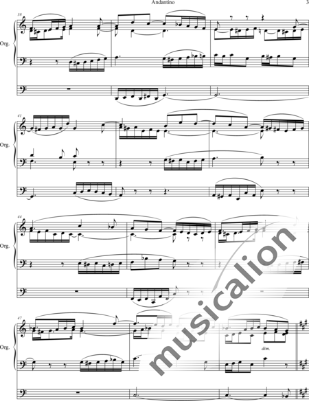 Dunham, Henry M.: Andantino C-Dur - Orgel>mPed:3