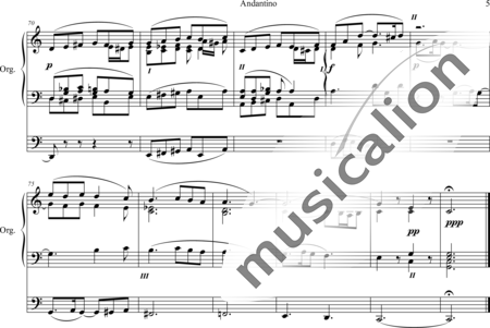 Dunham, Henry M.: Andantino C-Dur - Orgel>mPed:5