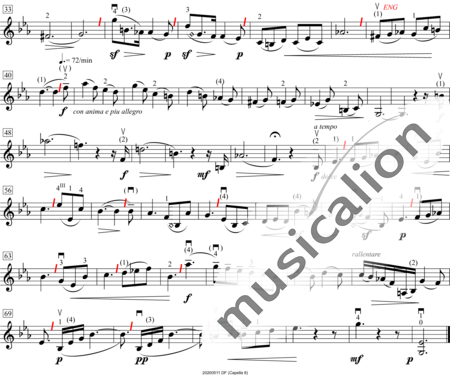 Samie, Auguste: Andantino - Violine:1