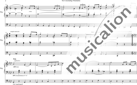 Foster, Myles Birket: Six Concluding Voluntaries:  Nr. 1 Triumph Marsch - Organ>wped:1