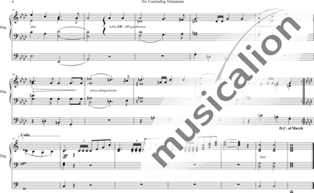 Foster, Myles Birket: Six Concluding Voluntaries:  Nr. 1 Triumph Marsch - Organ>wped:3