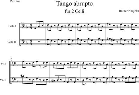 Naujoks, Rainer: Tango aprupto - Violoncello 2:0