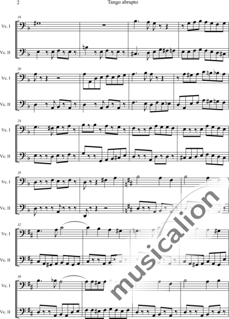 Naujoks, Rainer: Tango aprupto - Violoncello 2:2
