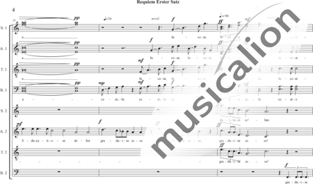 Schäfer, Martina: Requiem a capella, 10th movement: Communio (Lux aeterna, luceat eis) - Choir>SSAATTBB/SATB:3