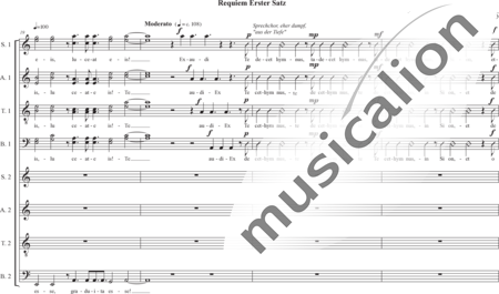Schäfer, Martina: Requiem a capella, 10th movement: Communio (Lux aeterna, luceat eis) - Choir>SSAATTBB/SATB:4