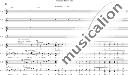 Schäfer, Martina: Requiem a capella, 10th movement: Communio (Lux aeterna, luceat eis) - Choir>SSAATTBB/SATB:11