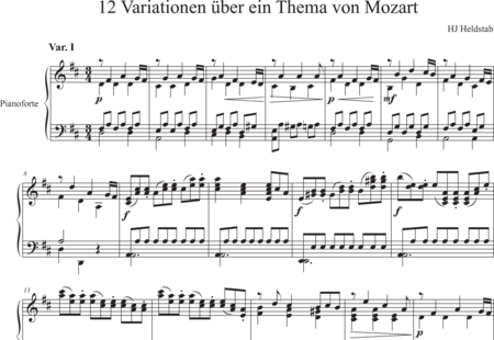 Heldstab, Hansjakob: Variation I - Klavier:0
