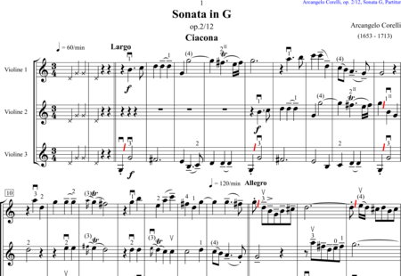 Corelli, Arcangelo
: Sonata in G - Violín 3:0