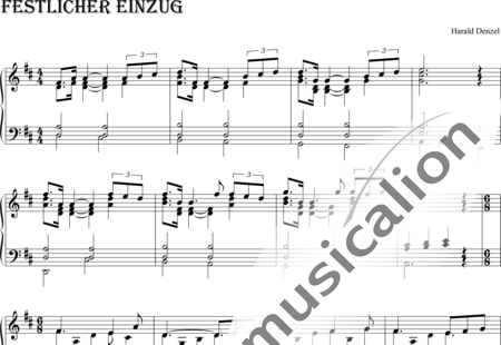 Denzel, Harald: Festlicher Einzug (Solemn Procession) - Organ>wped:0