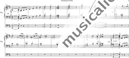 Volckmar, Wilhelm: Postlude D-major - Órgano>cPed:2