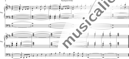 Volckmar, Wilhelm: Postlude D-major - Órgano>cPed:7