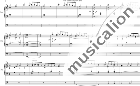 Volckmar, Wilhelm: Vor- oder Nachspiel C-Dur - Orgel>mPed:1
