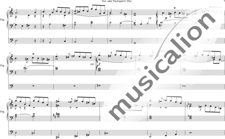 Volckmar, Wilhelm: Vor- oder Nachspiel C-Dur - Orgel>mPed:2