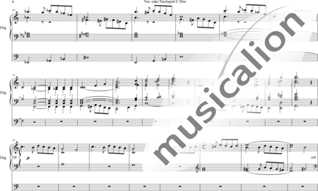Volckmar, Wilhelm: Vor- oder Nachspiel C-Dur - Orgel>mPed:3