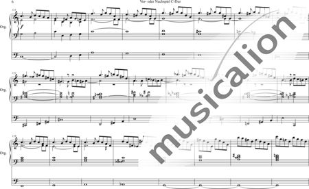 Volckmar, Wilhelm: Vor- oder Nachspiel C-Dur - Orgel>mPed:5