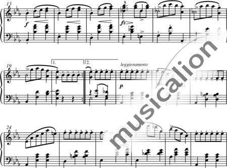 Chopin, Frederic: Valse (Vals)en Mi bemol mayor - Piano:1
