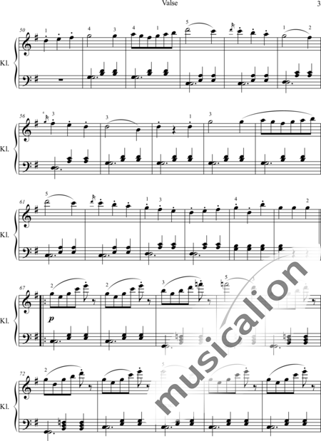 Czerny, Carl: Valse - Piano:3