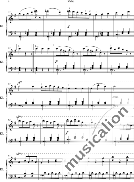 Czerny, Carl: Valse - Piano:4