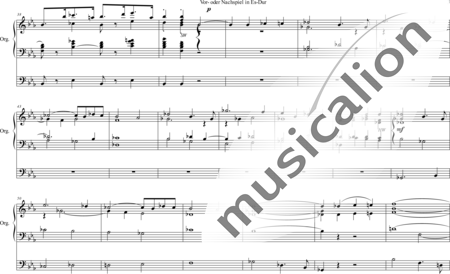 Volckmar, Wilhelm: Vor- oder Nachspiel Es-Dur - Orgel>mPed:2