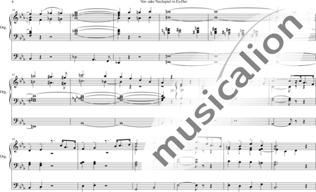 Volckmar, Wilhelm: Vor- oder Nachspiel Es-Dur - Orgel>mPed:3