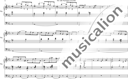 Volckmar, Wilhelm: Vor- oder Nachspiel Es-Dur - Orgel>mPed:5