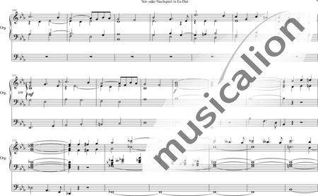Volckmar, Wilhelm: Vor- oder Nachspiel Es-Dur - Orgel>mPed:6