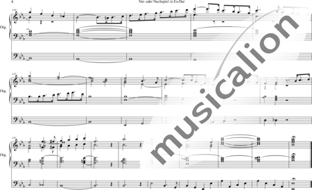 Volckmar, Wilhelm: Vor- oder Nachspiel Es-Dur - Orgel>mPed:7
