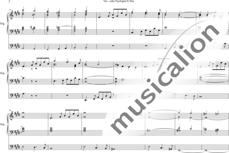 Volckmar, Wilhelm: Vor- oder Nachspiel E-Dur (Prelude or Postlude E-major) - Órgano>cPed:1