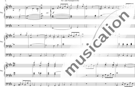 Volckmar, Wilhelm: Vor- oder Nachspiel E-Dur (Prelude or Postlude E-major) - Órgano>cPed:5