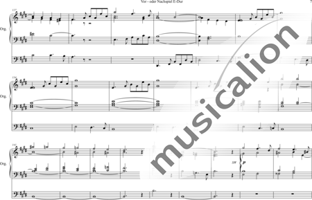 Volckmar, Wilhelm: Vor- oder Nachspiel E-Dur (Prelude or Postlude E-major) - Órgano>cPed:6