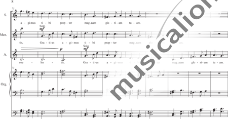 Schäfer, Martina: Gloria (Gloria in excelsis deo!) - Coro>SSA+Órgano>cPed:7