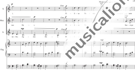Schäfer, Martina: Gloria (Gloria in excelsis deo!) - Coro>SSA+Órgano>cPed:12