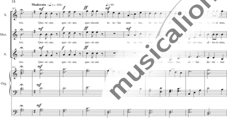 Schäfer, Martina: Gloria (Gloria in excelsis deo!) - Coro>SSA+Órgano>cPed:17