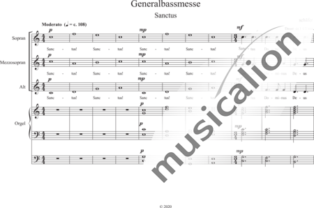 Schäfer, Martina: Sanctus (Sanctus Dominus) - Coro>SSA+Órgano>cPed:0