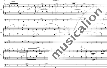 Battishill, Jonathan: Alla Marcia - Orgel>mPed:1